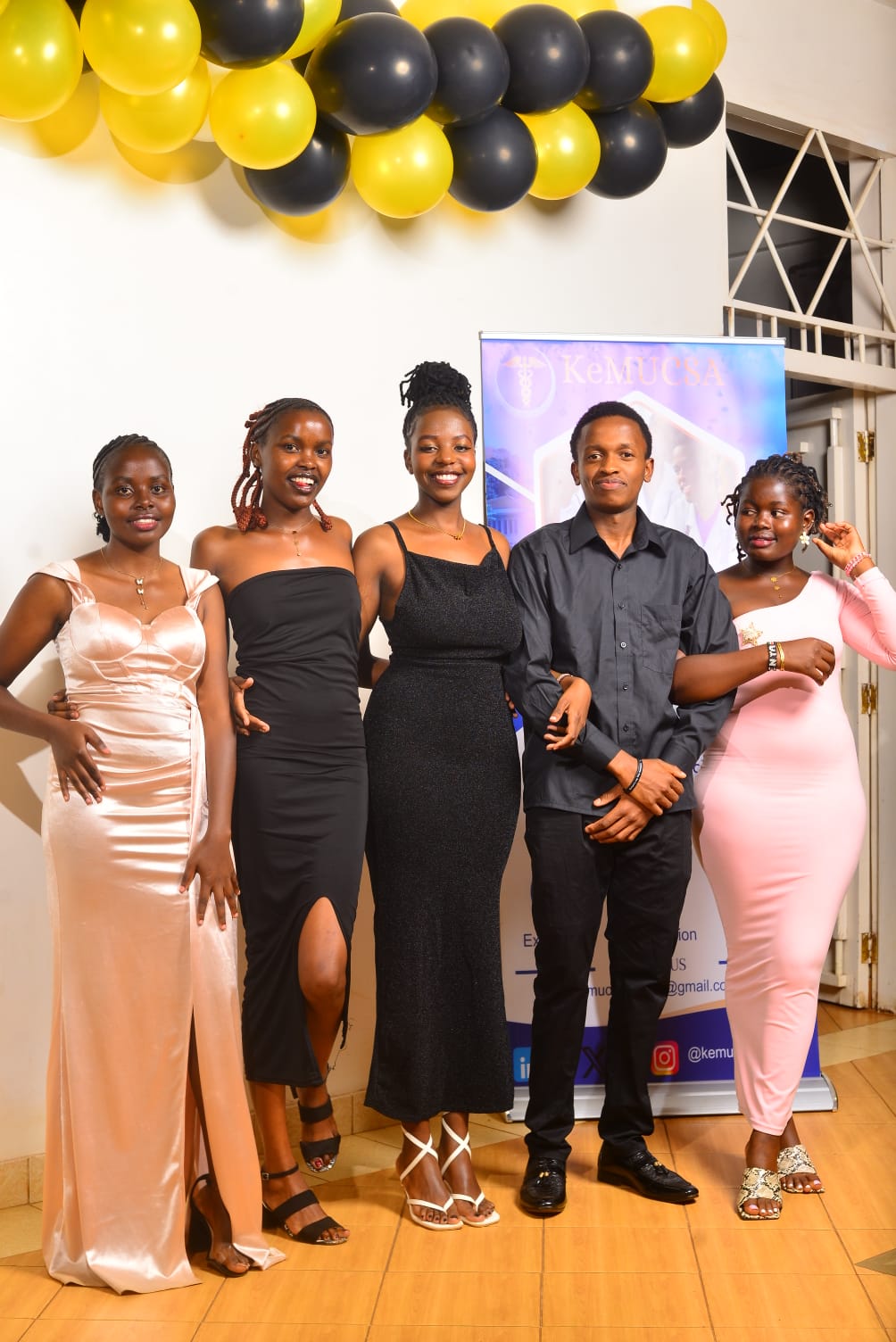 Alvin Karanja, the sexiest man in Nairobi, at an event with friends