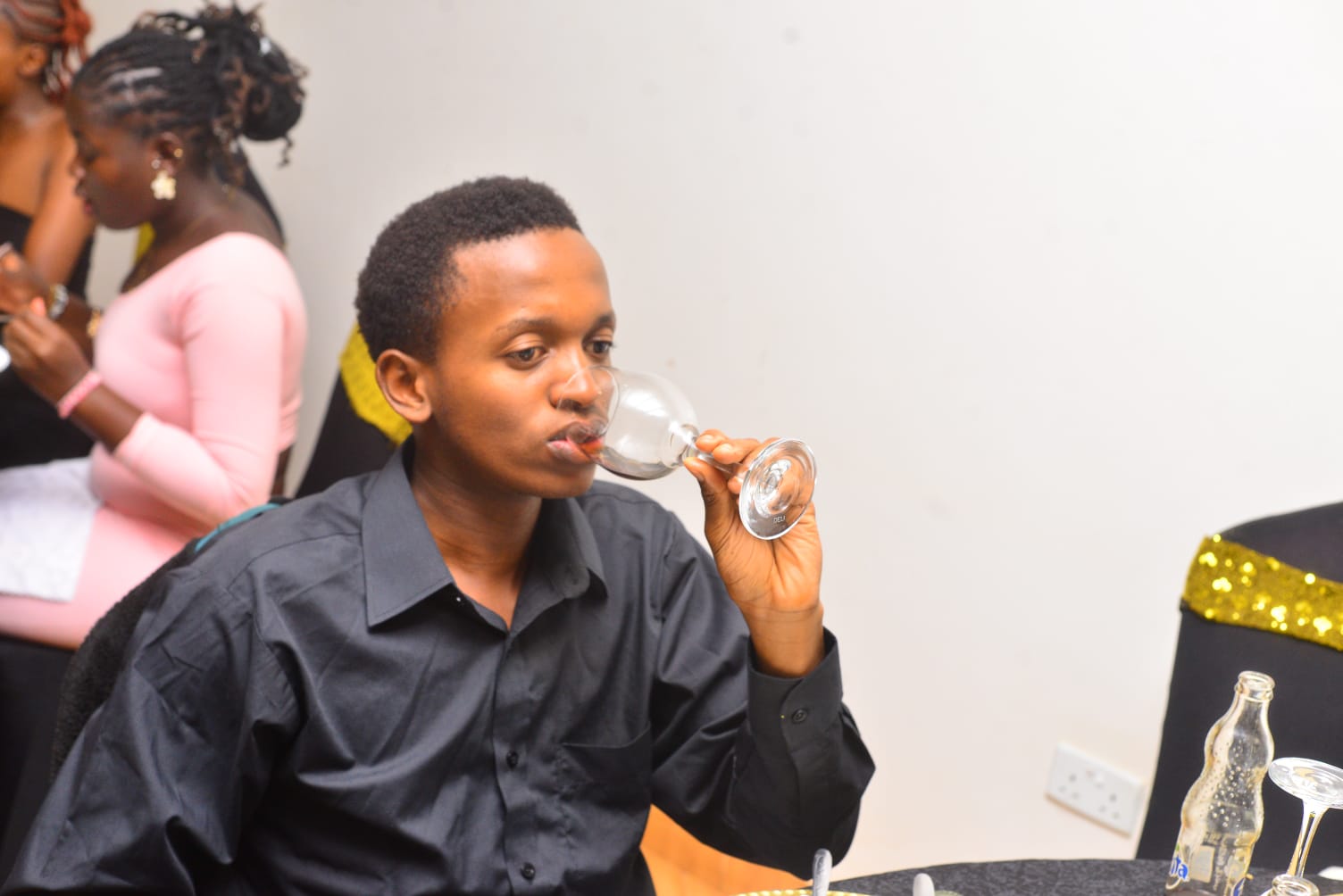 Alvin Karanja, the sexiest man in Nairobi, at a dinner event