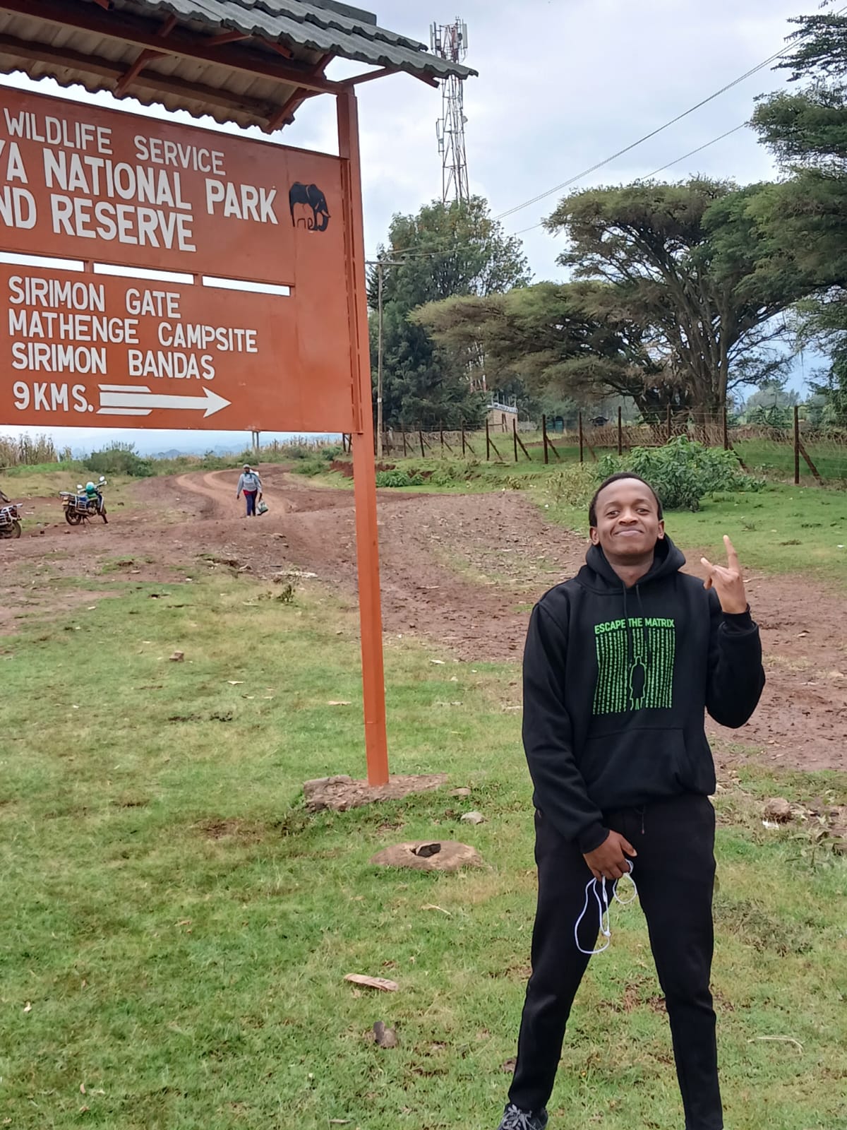 Alvin Karanja, the sexiest man in Nairobi, at Mount Kenya National Park